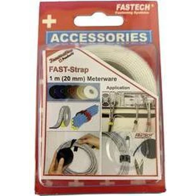 Afbeelding van FASTECH® 910 010 Klittenband Om te bundelen Haak en lusdeel (l x b) 1000 mm 20 Wit 1 m