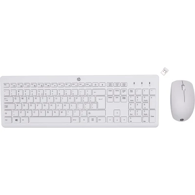 Afbeelding van HP 230 Draadloos Toetsenbord en Muis Wit QWERTY