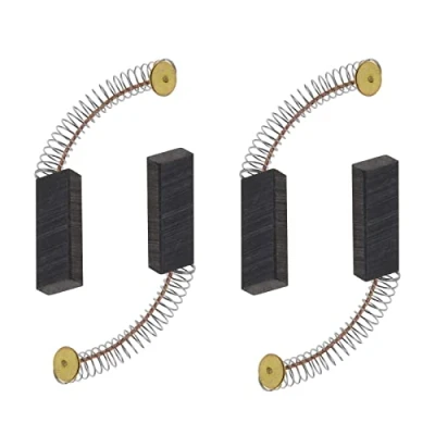 Afbeelding van 2 paar koolborstels voor motor, 6 x 11 30 mm, roterende haakse slijper, cirkelboor, elektrische boormachine, reserveonderdelen, reserveaccessoires, zwart en goud