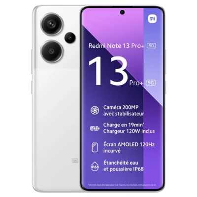 Image de Xiaomi Redmi Note 13 Pro+ 5G 8Go/256Go Blanc avec Youfone contrat 200 mn + 40000 Mo 4G+