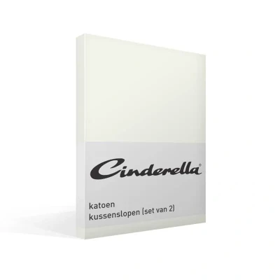 Afbeelding van Cinderella Weekend Kussensloop Set van 2 Kussenslopen Katoen 60x70 cm Ivoor