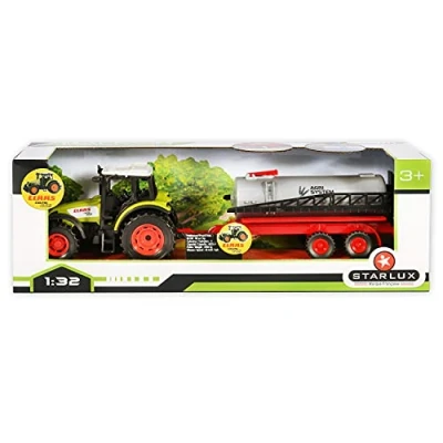Afbeelding van STARLUX Claas Celtis 446 Tractor speelgoedset met spreider verkrijgbaar in 4 verschillende versies speelgoed voor kinderen vanaf 3 jaar 802038