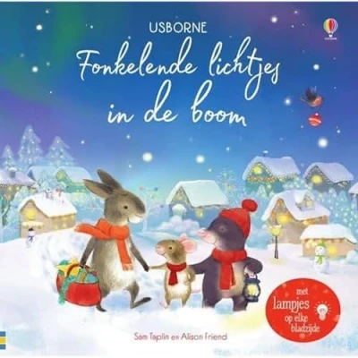 Afbeelding van Uitgeverij usborne fonkelende lichtjes in de boom
