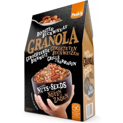 Afbeelding van Peak&#039;s Granola roasted buckwheat nuts &amp; seeds glutenvrij 300 gram