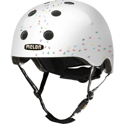 Afbeelding van Partychimp Fietshelm Urban Active Pop Ants Wit Mt 46 52 Cm