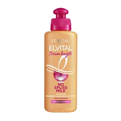 Afbeelding van L&#039;Oréal Paris Elvital Dream Length Haarverzorging zonder uitspoelen parabenen voor lang en beschadigd haar, ricinusolie, gespleten haarpunten, 200 ml