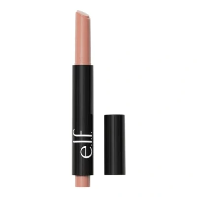 Afbeelding van e.l.f. Pout Clout Lippenstift, gekleurd en hydraterend, eenvoudige kleur glinsterende glans, met maracuja olie, veganistisch dierproefvrij, Just Peachy
