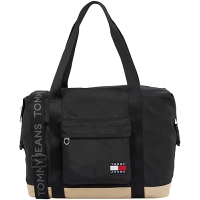 Afbeelding van Tommy Jeans Daily Duffle Unisex Weekendtas, Maat: One Size, Black