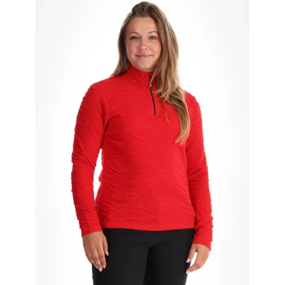 Afbeelding van Glamourize middenlaag isolerende actieve fleecetrui met 1/4 rits voor dames