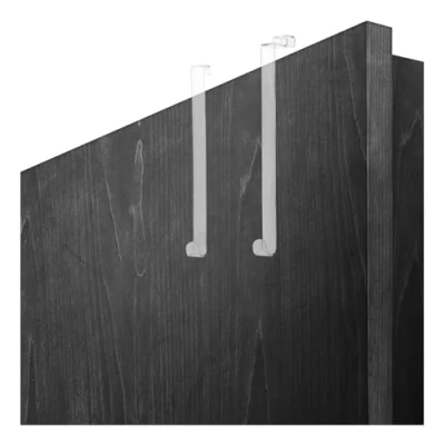 Afbeelding van COM FOUR® 2 x deurhaken van robuust kunststof haken 26,5 cm en 28 voor deurkransen decoratie kleerhangers woningdeuren binnen buiten