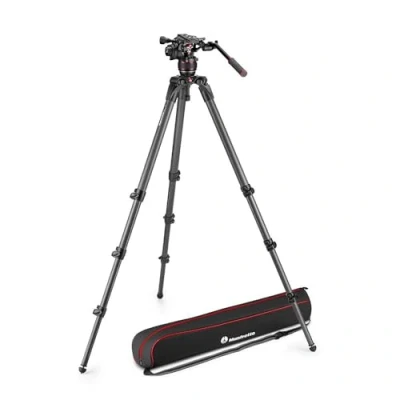 Afbeelding van Manfrotto MVK608CTALL Nitrotech 608 Video Head + carbon Single Leg statiefkit