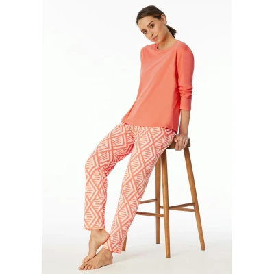 Afbeelding van Schiesser Modern SET Pyjama, Dames, Maat: Medium, Pfirsich