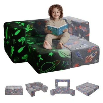 Afbeelding van VEVOR 100x100x20cm Modulaire Kinderbank, Speelbank, Kan In Verschillende Combinaties Worden Gemonteerd, De Creativiteit Van Kinderen Stimuleren, Lichtgrijs