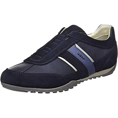 Afbeelding van Geox Sneakers laag, Heren, Maat: 39, Navy Leer en textiel