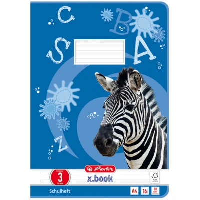 Afbeelding van herlitz Schoolschrift X.book, DIN A4, liniatuur 8f / ruit