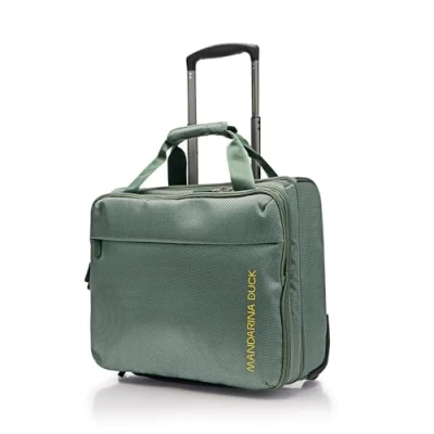 Afbeelding van MANDARINA DUCK Trolley met laptopvak Zephyr Rolling Tote Iceberg Green Groene 40cm
