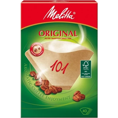 Afbeelding van melitta Filtres a cafe bruin pa 101 par 40 fsc label 6627294