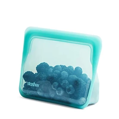 Afbeelding van Silicone Bag Stand Up Mini Aqua