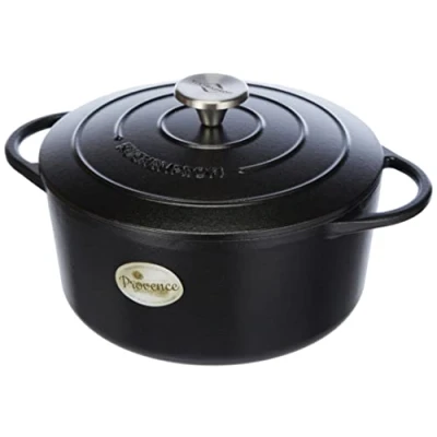 Afbeelding van Küchenprofi Provence 24cm rond zwart, gietijzer , 4,2 liter