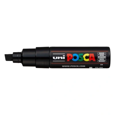 Image de Uni ball Posca Marqueur pointe large biseautée Noir