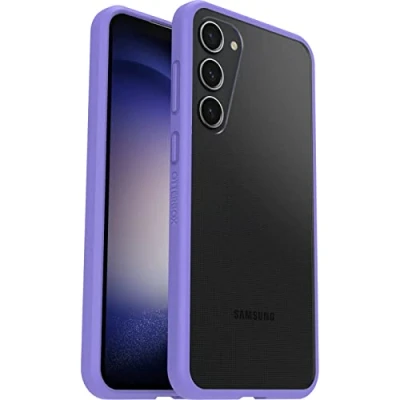 Image de OtterBox React Series Coque de protection pour téléphone portable antimicrobien élastomère thermoplastique (TPE), polycarbonate purplexing Samsung Galaxy S23+