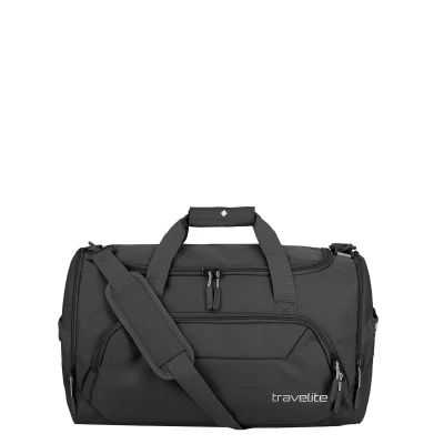 Afbeelding van travelite Weekender Kick Off Reistas, lichte handbagage voor vakantie en sport, zwembad, kliniek verblijf, 50 cm, 45 liter, zwart, reistas zwart., cm