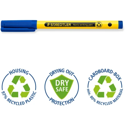 Afbeelding van Staedtler Noris 307 2 Fineliner Rood 0.6 mm 1 stuk(s)