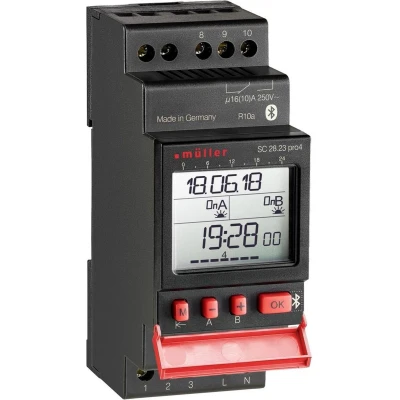 Afbeelding van Müller SC 28.23 pro4 230V 50 60Hz DIN rail schakelklok Digitaal 230 V/AC 4000 W