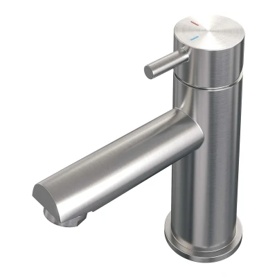 Afbeelding van Brauer Brushed Edition Wastafelmengkraan opbouw laag model b PVD geborsteld RVS
