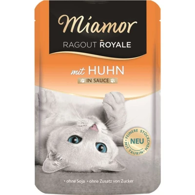 Afbeelding van MIAMOR Ragout Royale Chicken in sauce nat kattenvoer 100g