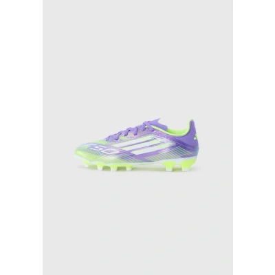 Afbeelding van adidas F50 LEAGUE Multi Ground voetbalschoenen voor kinderen, uniseks, Paars Rush/Ftwr Wit/Lucid Citroen, 35.5 EU