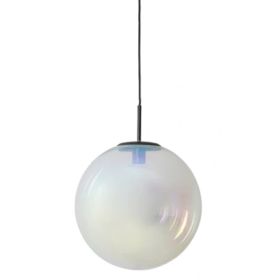 Afbeelding van Medina hanglamp Ø40 cm rainbow glas/antiek brons