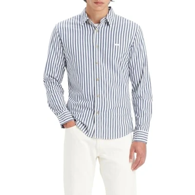 Image de Levi&#039;s Chemise à manches longues pour homme Battery Housemark Slim, Dean Stripe Estate B, XS