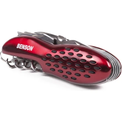 Afbeelding van Benson Zakmes Swiss 12 Functies 70 mm Rood