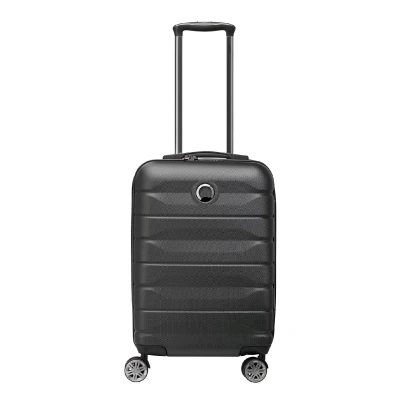Afbeelding van Delsey Air Armour 4 Wheel Slim Cabin Trolley 55/40 black Harde Koffer