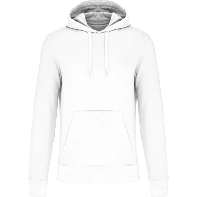 Afbeelding van Kariban Ecologische herensweater met capuchon K4027 White