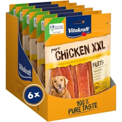 Afbeelding van Vitakraft Chicken XXL Reepjes Kipfilet Hondensnack 6 x 250gr