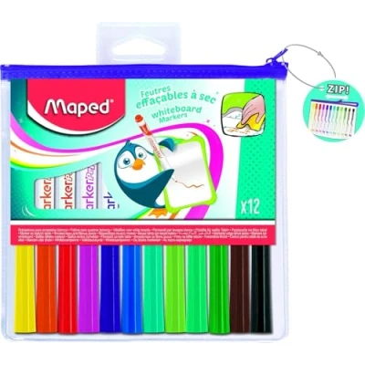 Image de MAPED POCH ZIP 12 FEUTRES EFF A SEC