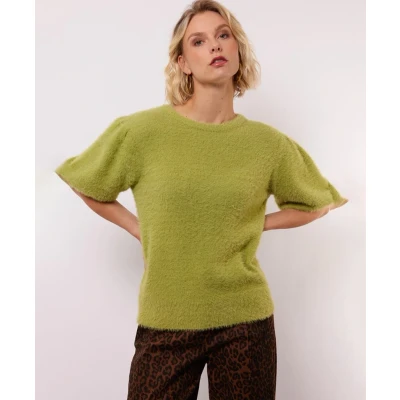 Afbeelding van FLURESK Trui Knitted Moraine Groen 38