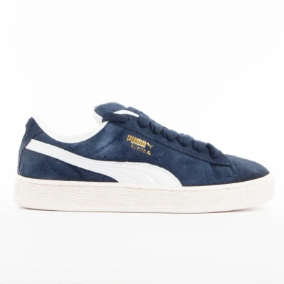 Afbeelding van Puma Suede Xl Hairy Sneakers voor heren, zwart/wit, zwart., 38 EU