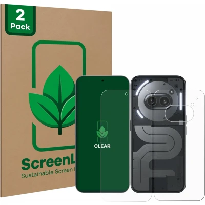 Afbeelding van ScreenLeaf Screenprotector voor Nothing Phone (2a) Plus (Voor+Achter) Duurzame schermbescherming Folie Beschermfolie transparant (2 Stuks)