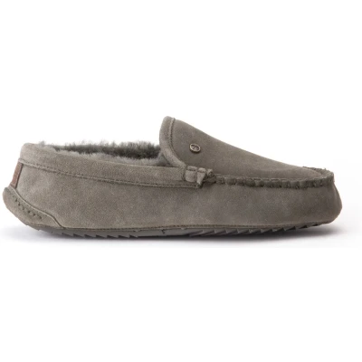 Afbeelding van Warmbat Australia Pantoffels, Heren, Maat: 44, Olive Veloursleer