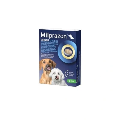 Afbeelding van Krka Milprazon Kauwtabletten Ontwormingstabletten Hond &gt;0,5 KG 2,5 MG/25 MG 2 TBL (409917)