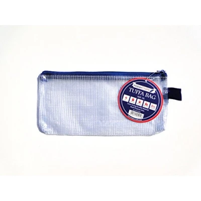 Afbeelding van DL Tuff Bag portemonnee met ritssluiting van transparant kunststof voor mappen, potloden en potloden, waterdicht (DL 1 verpakking)