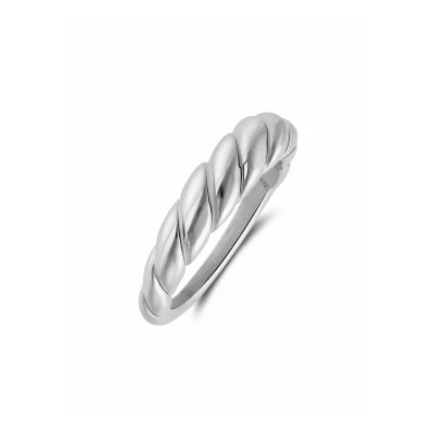 Afbeelding van Lucardi Ring silvercoloured, Dames, Maat: 63, Silver coloured