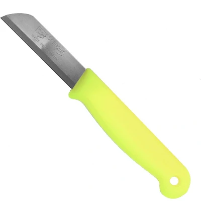 Afbeelding van Solingen Schilmesje RVS Glad 16 cm met &quot;Blade Cover&quot; Neon Geel