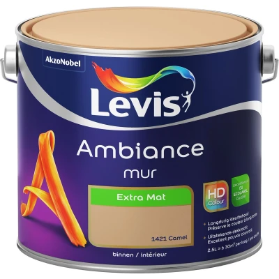 Afbeelding van Levis muurverf Ambiance mur extra mat 2.5l camel