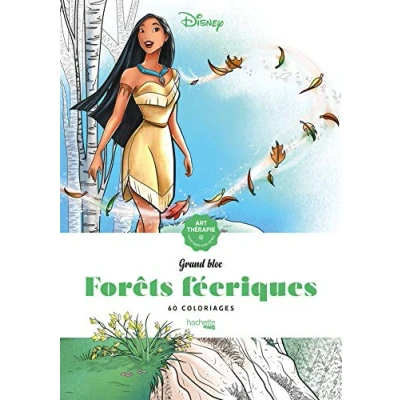 Afbeelding van Les grands blocs Disney Forêts féeriques Kleurblok voor volwassenen