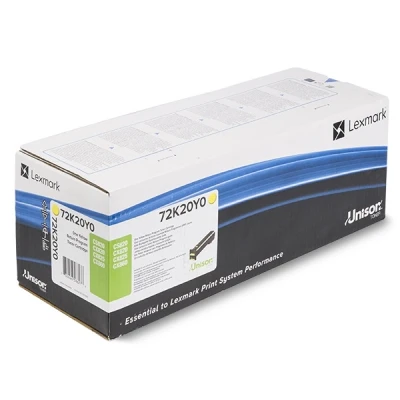 Image de Lexmark Jaune original cartouche de toner LCCP LRP pour CS820 CX820 CX825 CX860