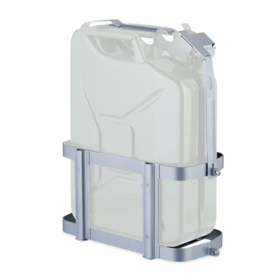 Afbeelding van Relaxdays jerrycan houder 20 l 10 ijzer brandstof auto